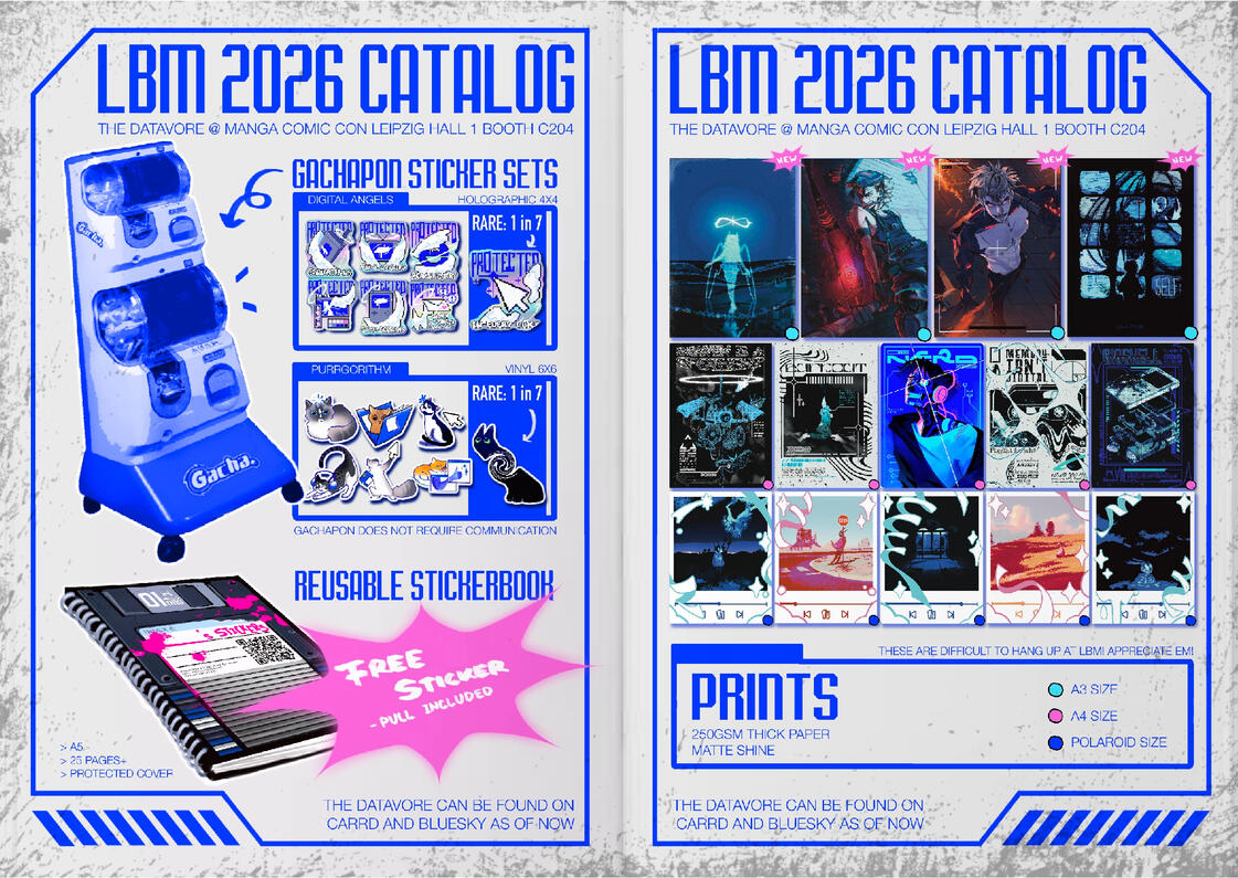 More sticker and print design previews