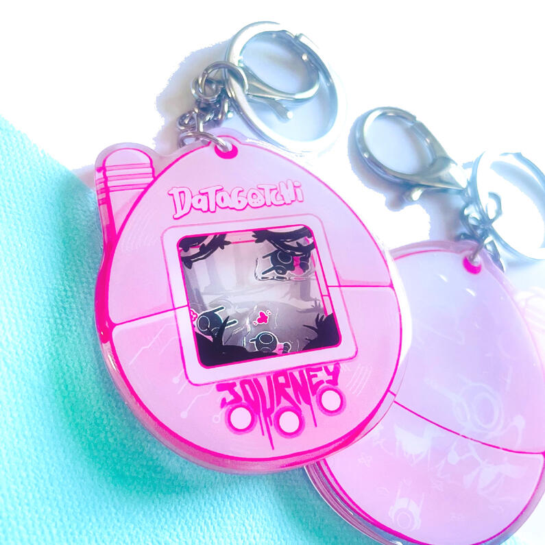 Shaker Keychains inspired by nostalgic media